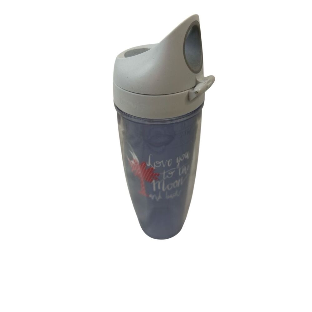 Tervis 24 oz double walled travel bottle "Love you to the moon and back" finger